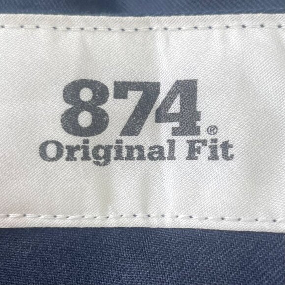 Dickies 874 Original Fit Flex Work Pants Mens 50X32 Blue Durable New - Picture 5 of 11